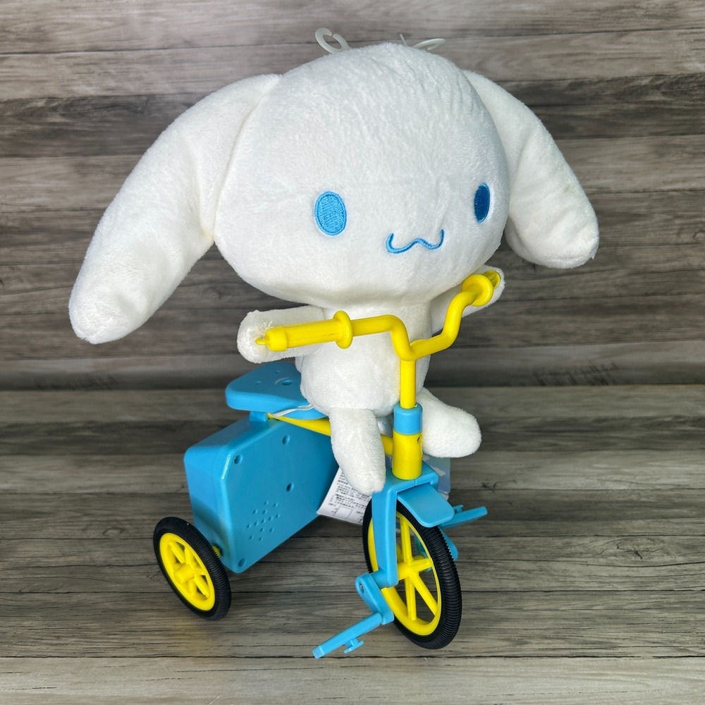 Sanrio Cinnamoroll Cycling Riding Tricycle Plush Doll Electronic‎